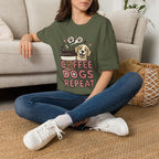 'Coffee Dogs Repeat' Graphic T-Shirt