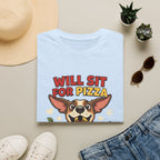 'Will Sit For Pizza' Graphic T-Shirt