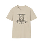 'Live Love Bark' Graphic T-Shirt