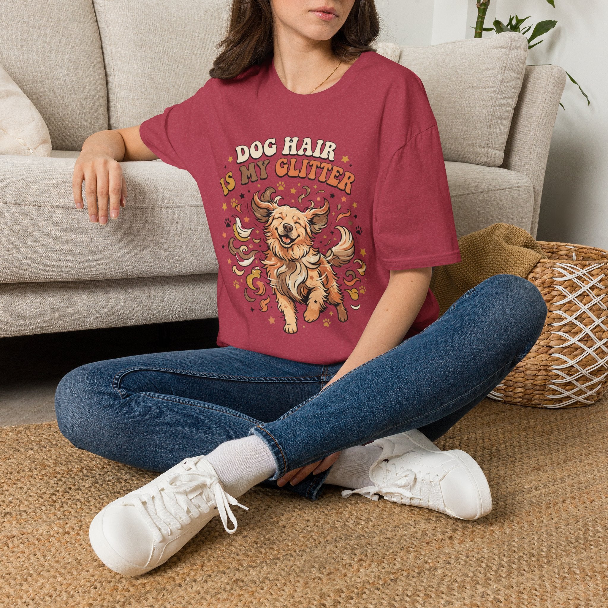 'Dog Hair Is My Glitter' Graphic T-shirts