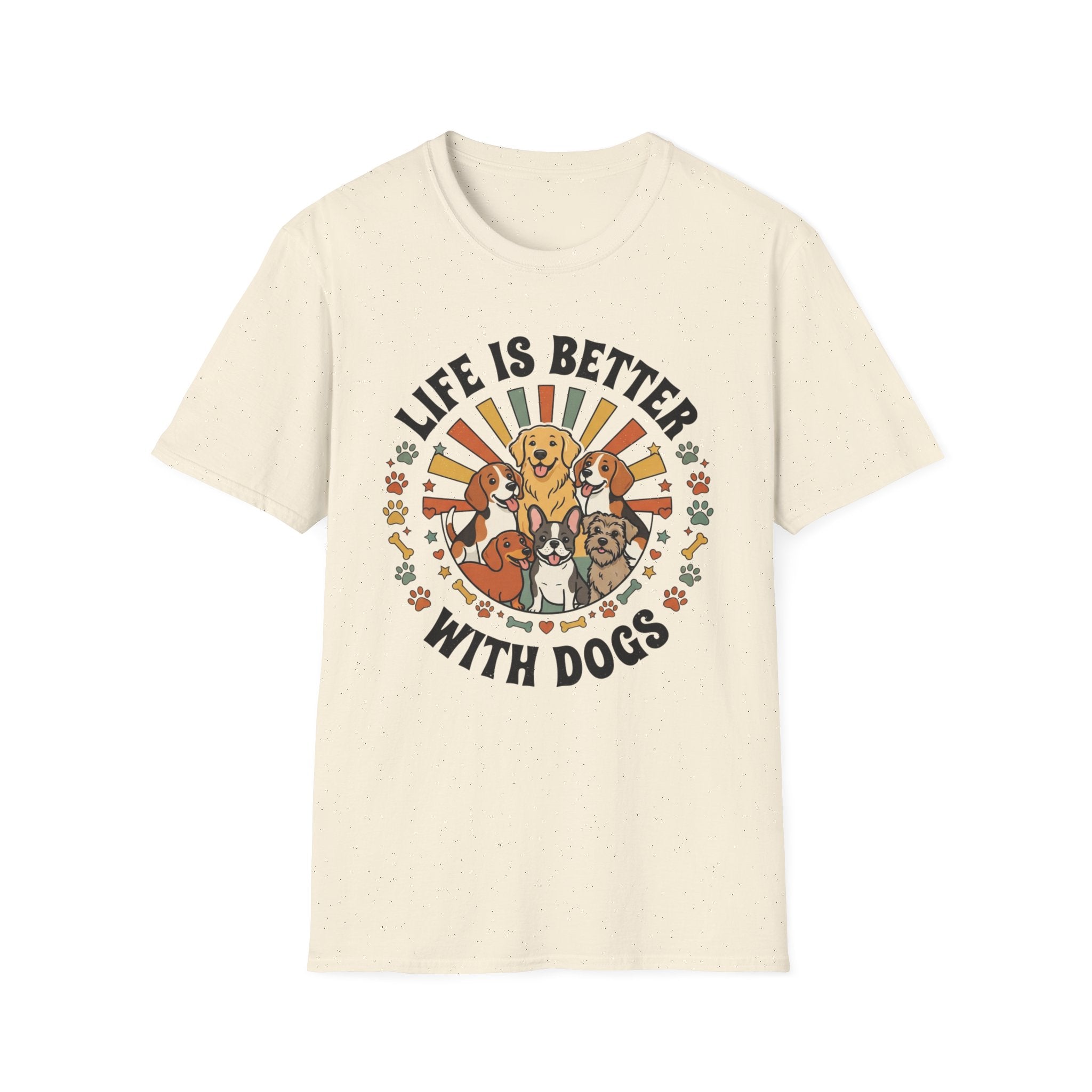 'Life Is Better With Dogs' Graphic T-Shirt