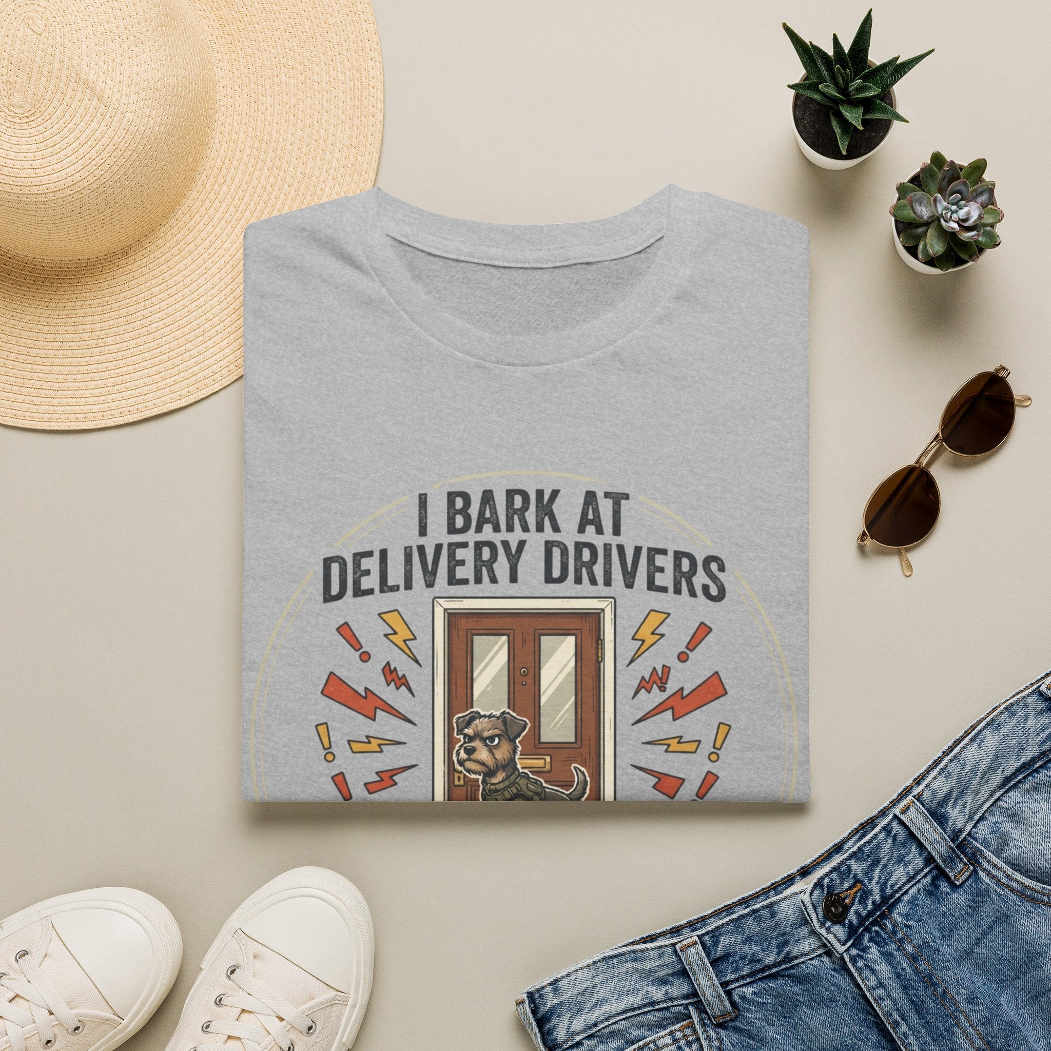 'I Bark At Delivery Drivers' Graphic T-Shirt