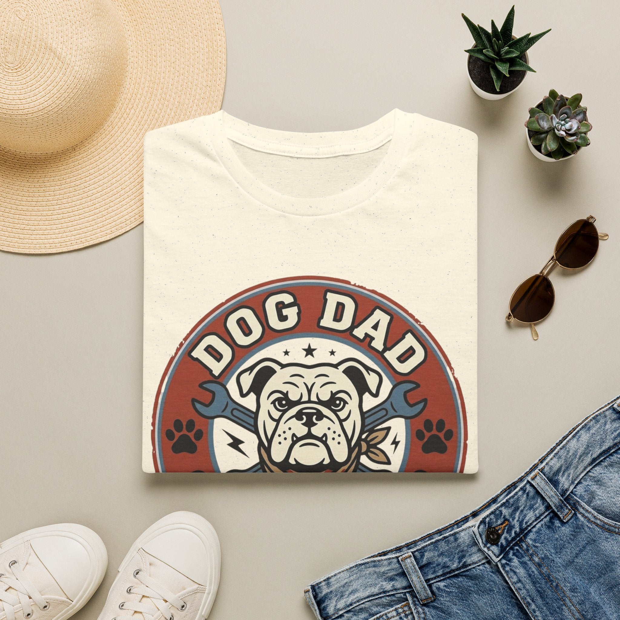 'Dog Dad Garage Club' Graphic T-shirts