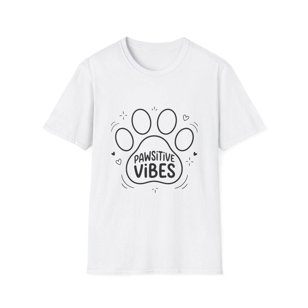'Pawsitive Vibes' Graphic T-Shirt
