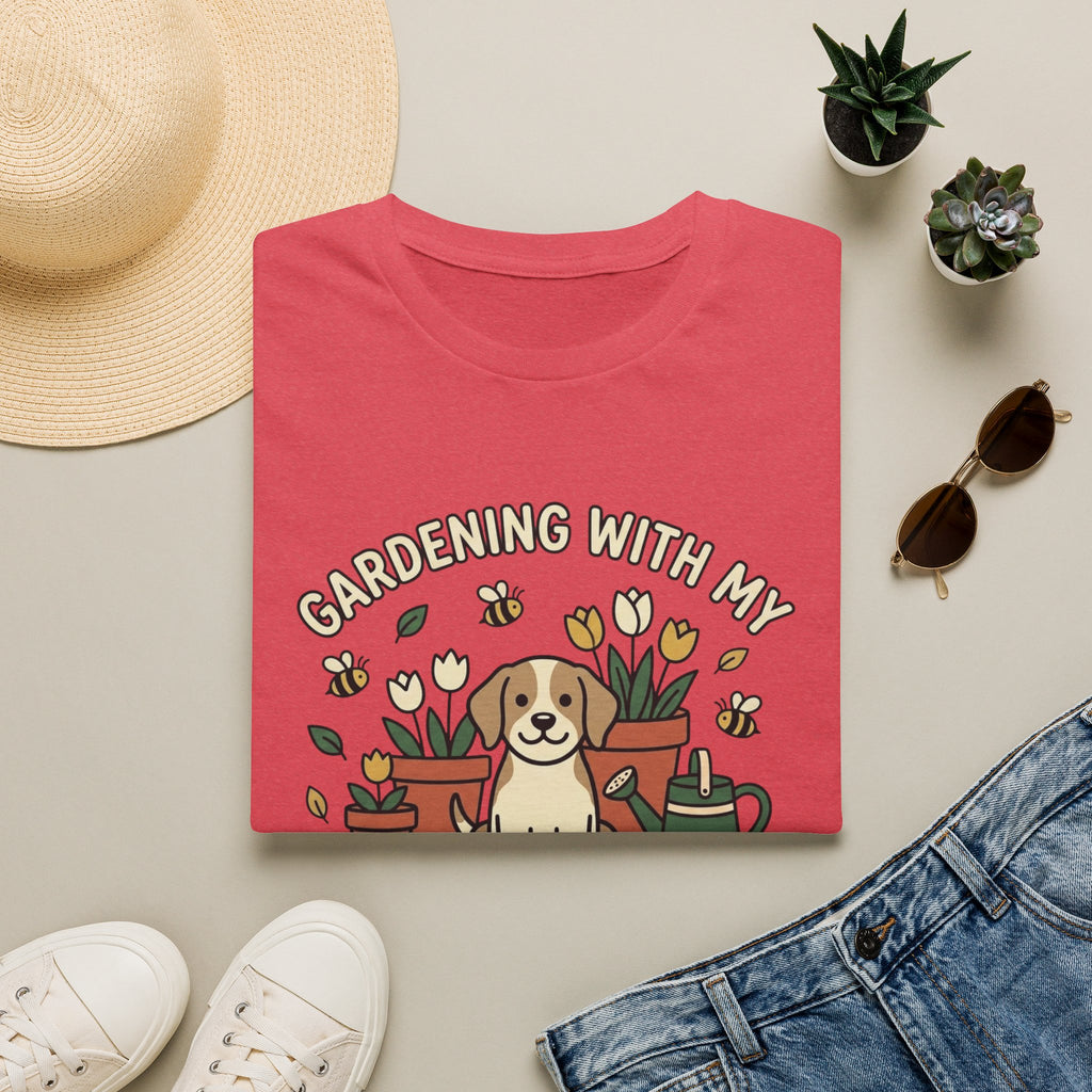 'Gardening With My Digging Buddy' Graphic T-Shirt