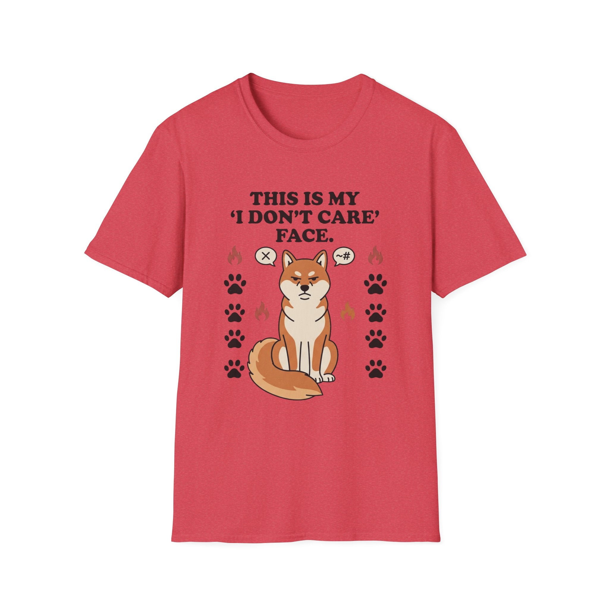 'This Is My I Dont Care Face' Graphic T-Shirt