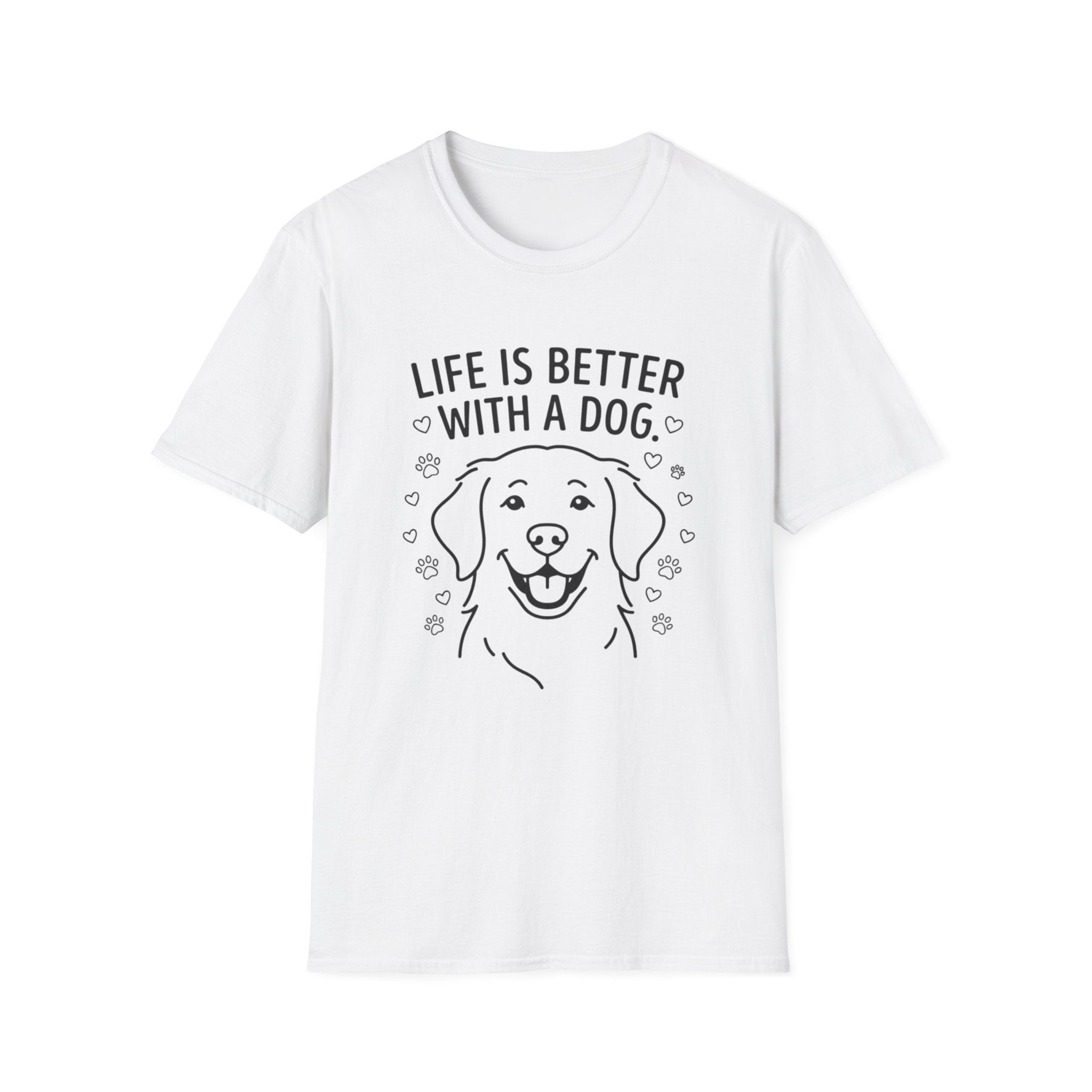 'Life Is Better With A Dog' Graphic T-Shirt