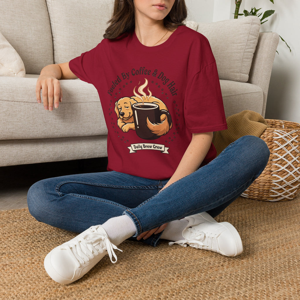 'Fueled by Coffee And Dog Hair' Graphic T-Shirt