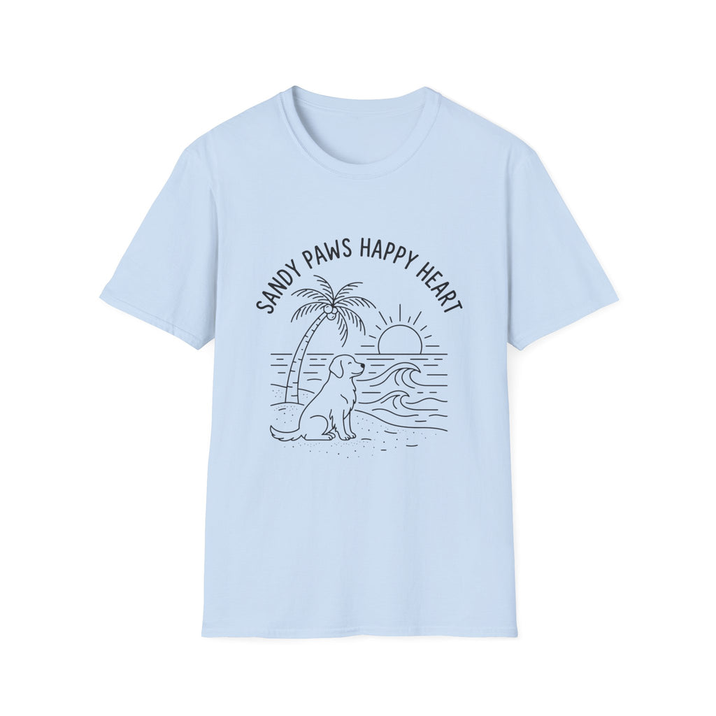 'Sandy Paws Happy Heart' Graphic T-Shirt