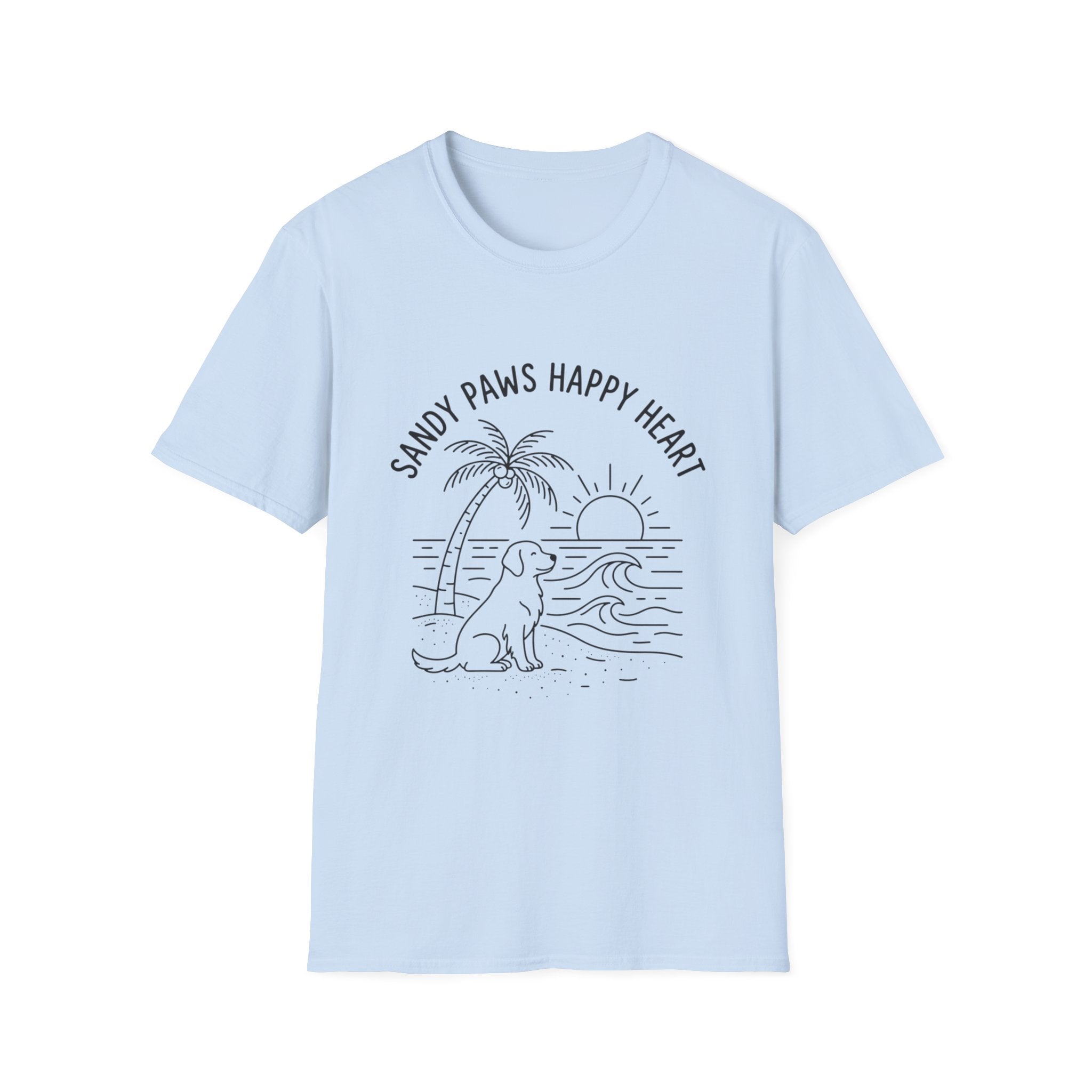'Sandy Paws Happy Heart' Graphic T-Shirt