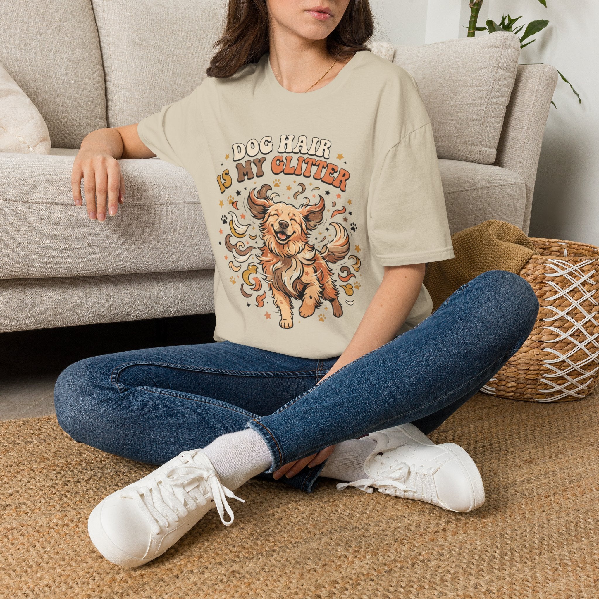 'Dog Hair Is My Glitter' Graphic T-shirts