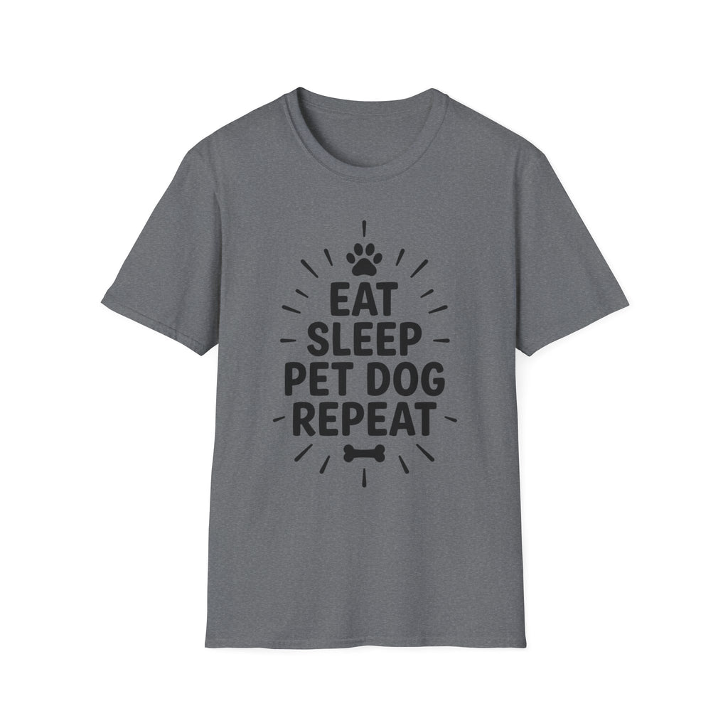 'Eat Sleep Pet Dog Repeat' Graphic T-Shirt