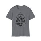 'Eat Sleep Pet Dog Repeat' Graphic T-Shirt