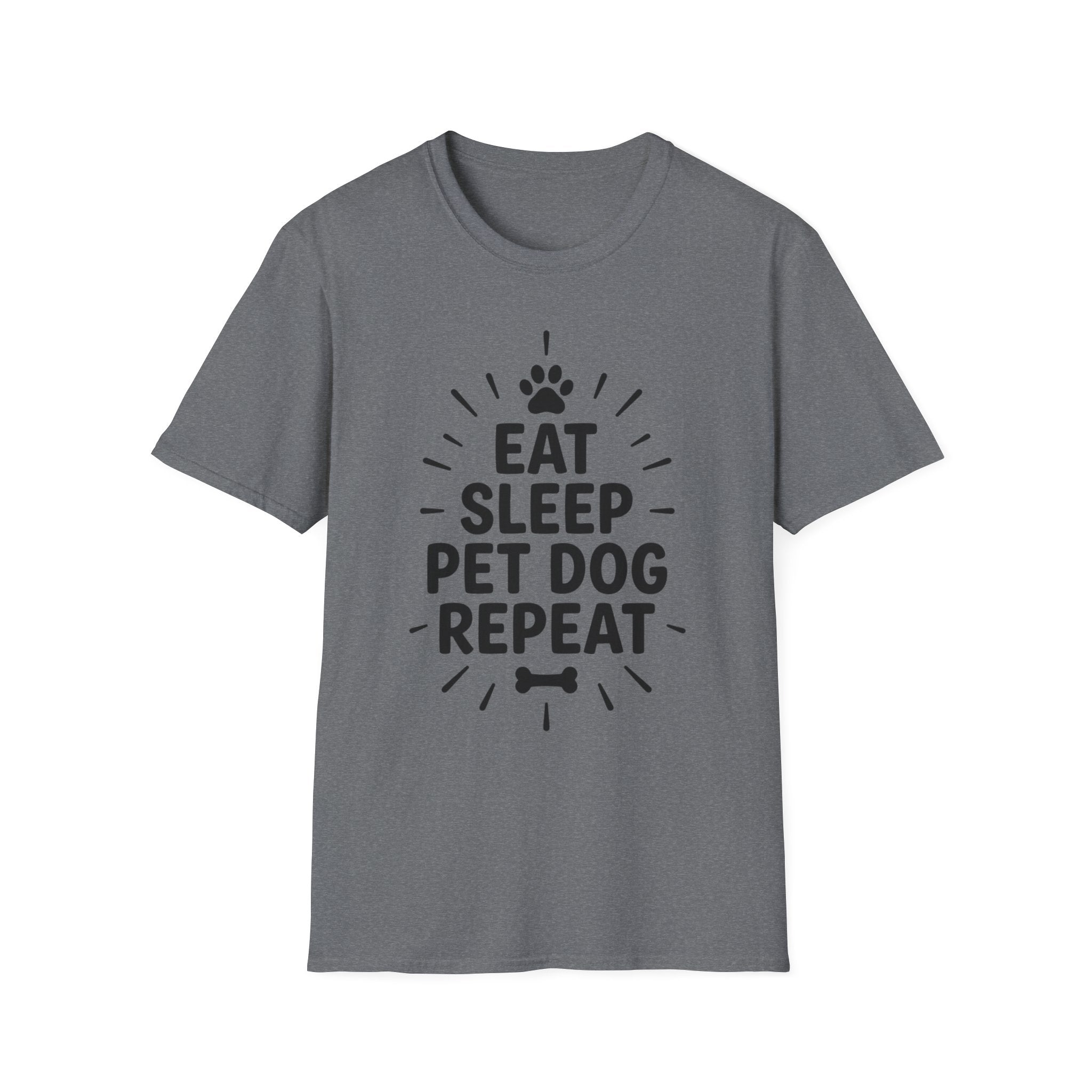 'Eat Sleep Pet Dog Repeat' Graphic T-Shirt