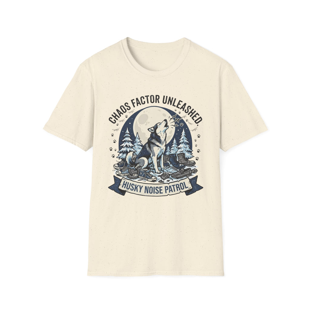 'Husky Noise Patrol' Graphic T-Shirt