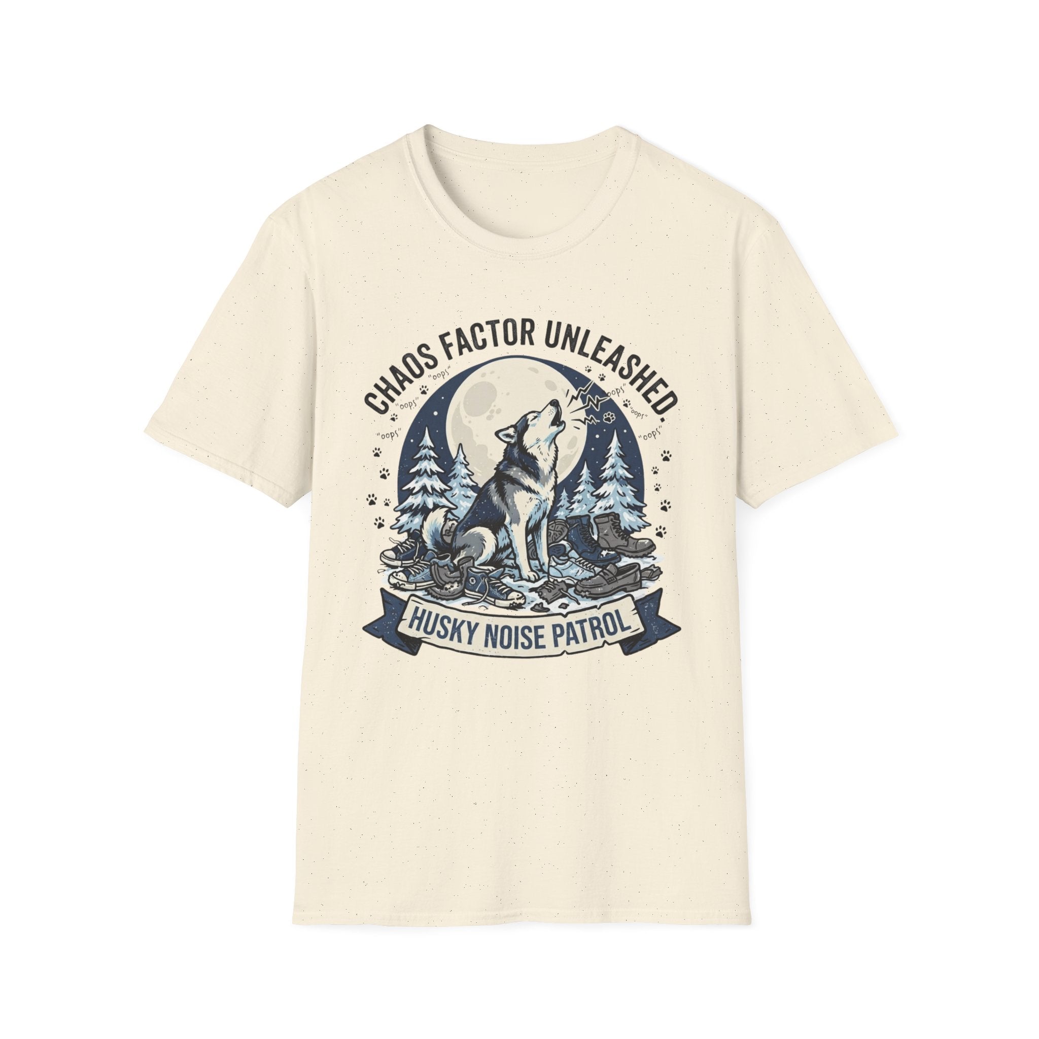 'Husky Noise Patrol' Graphic T-Shirt