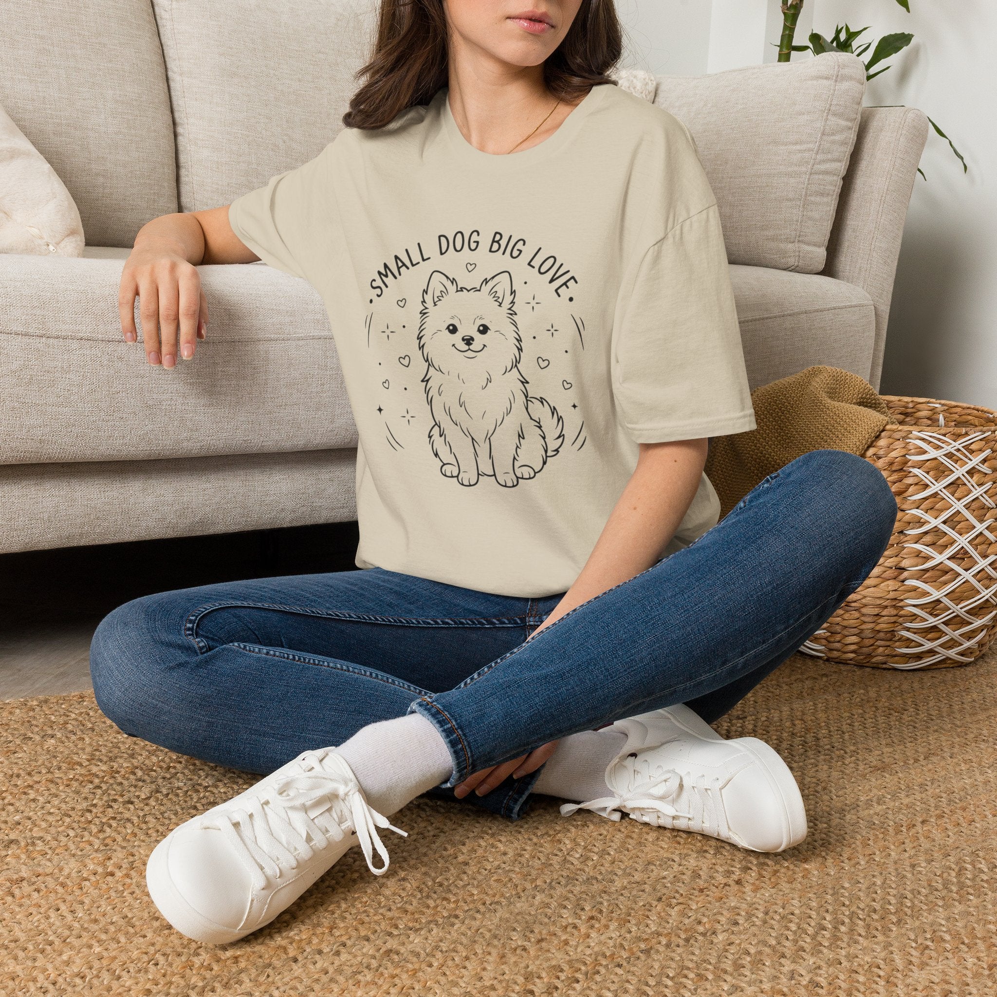 'Small Dog Big Love' Graphic T-Shirt