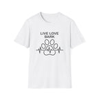 'Live Love Bark' Graphic T-Shirt