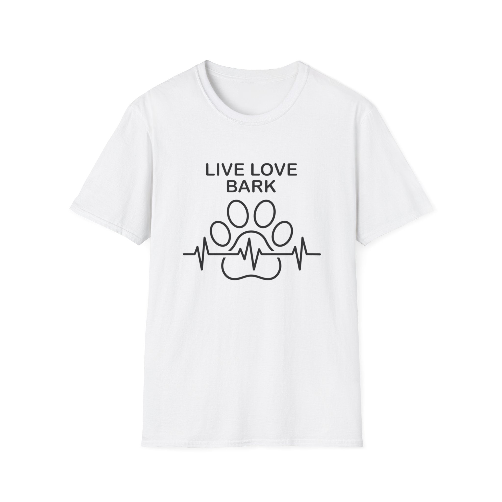 'Live Love Bark' Graphic T-Shirt