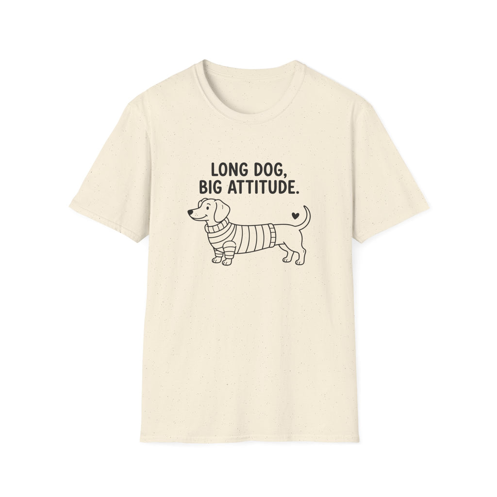 'Long Dog Big Attitude' Graphic T-Shirt