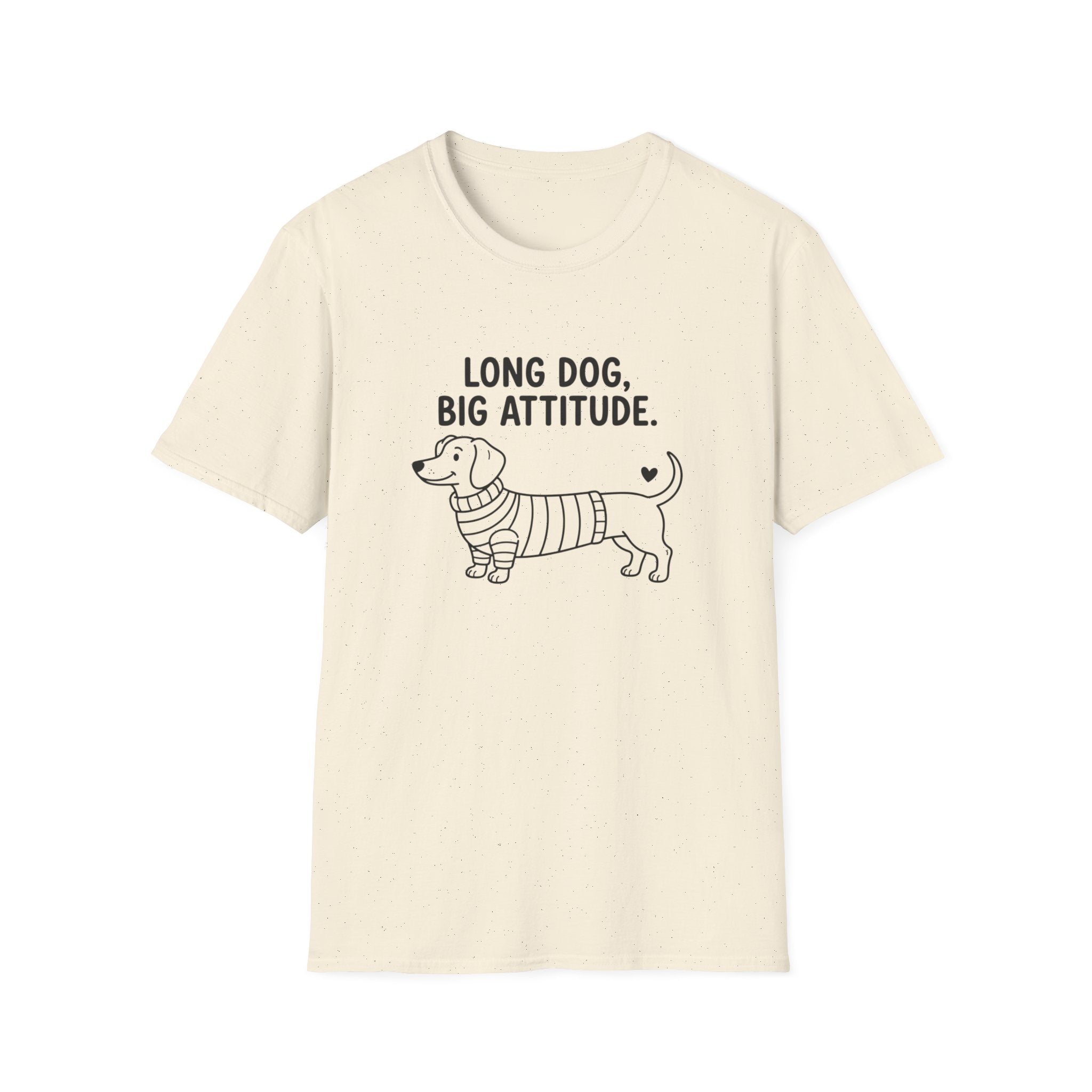 'Long Dog Big Attitude' Graphic T-Shirt