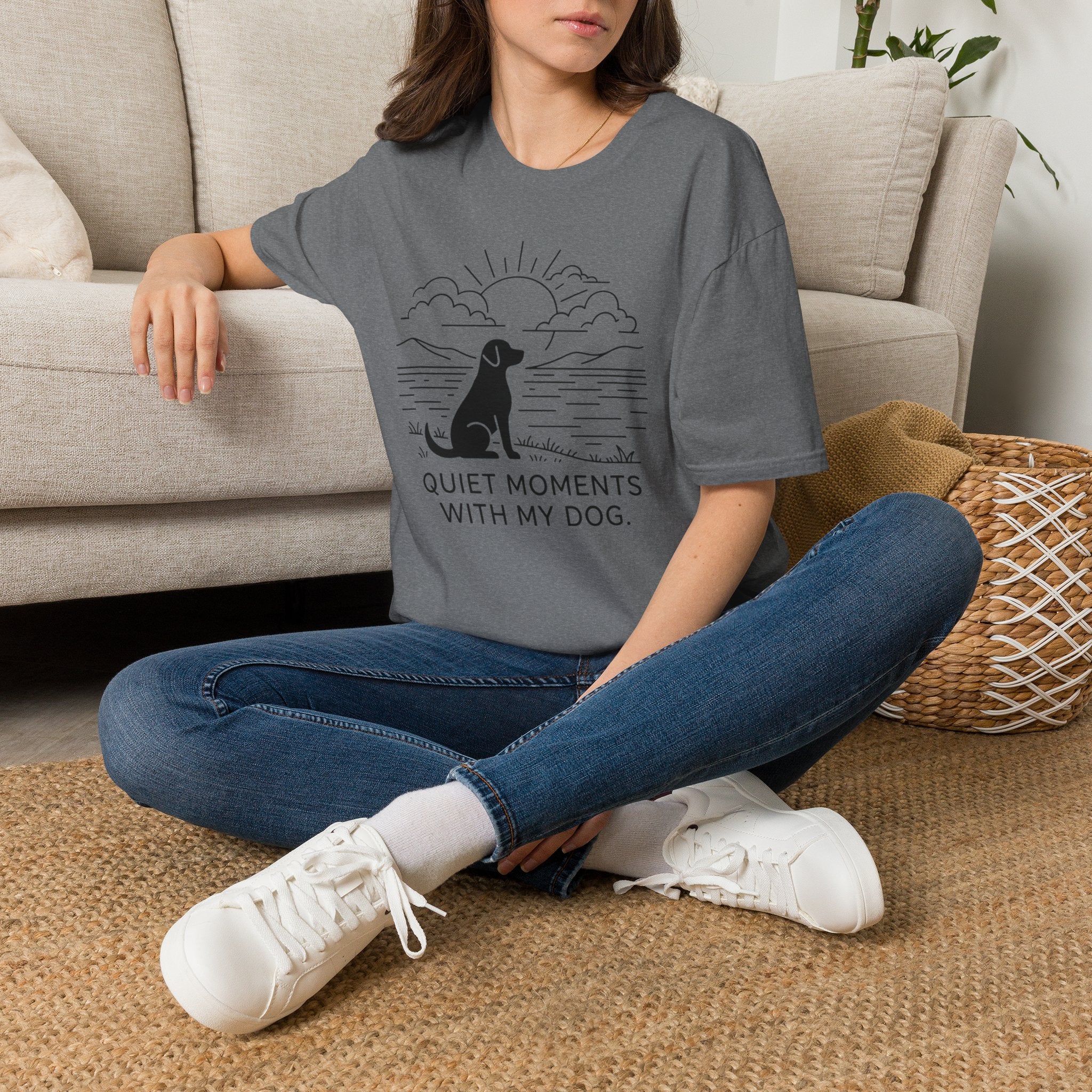 'Quiet Moments With My Dog' Graphic T-Shirt