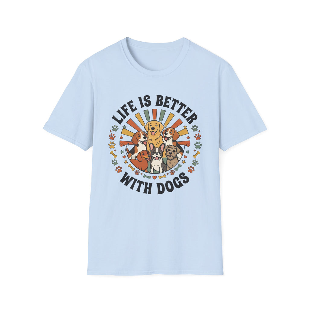 'Life Is Better With Dogs' Graphic T-Shirt