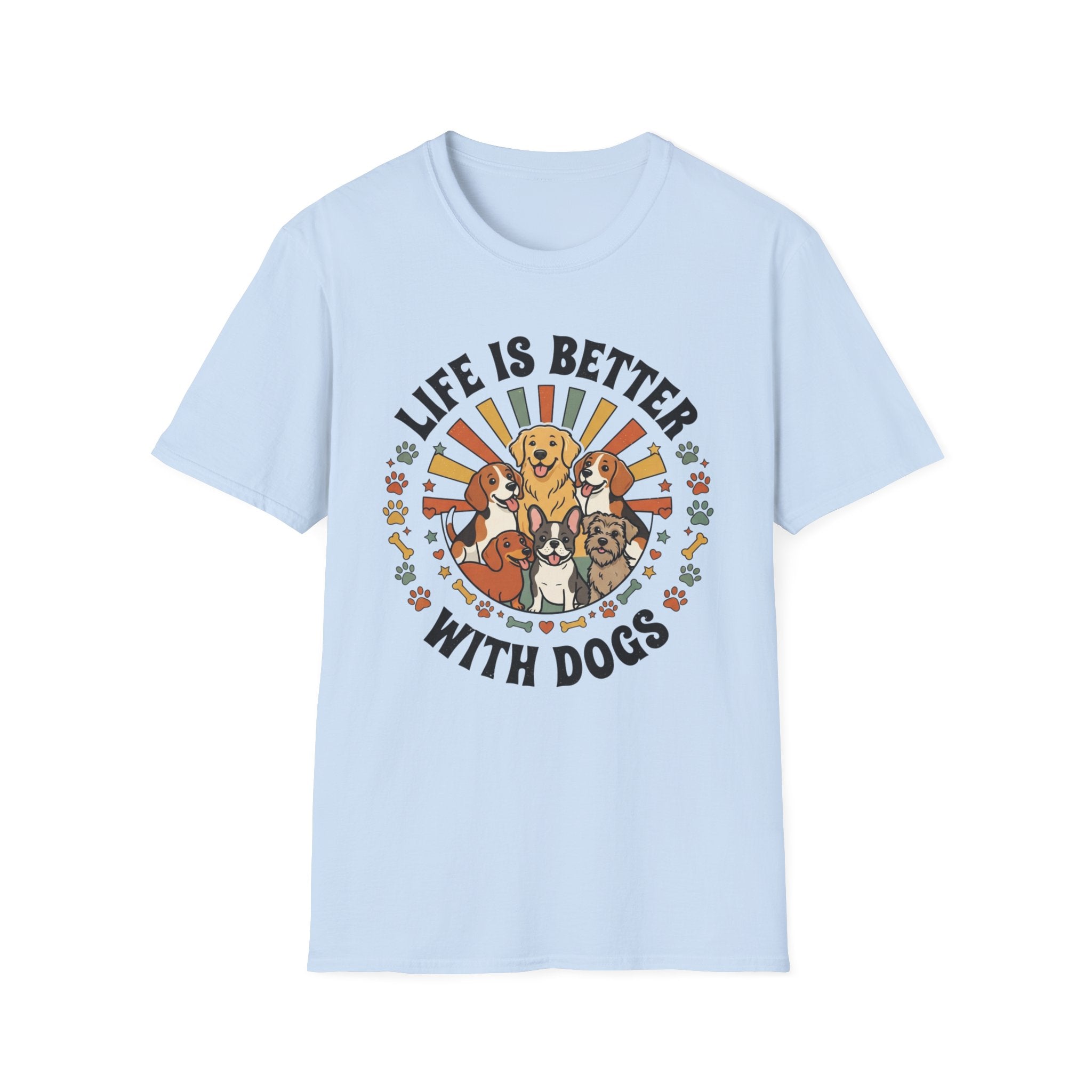 'Life Is Better With Dogs' Graphic T-Shirt
