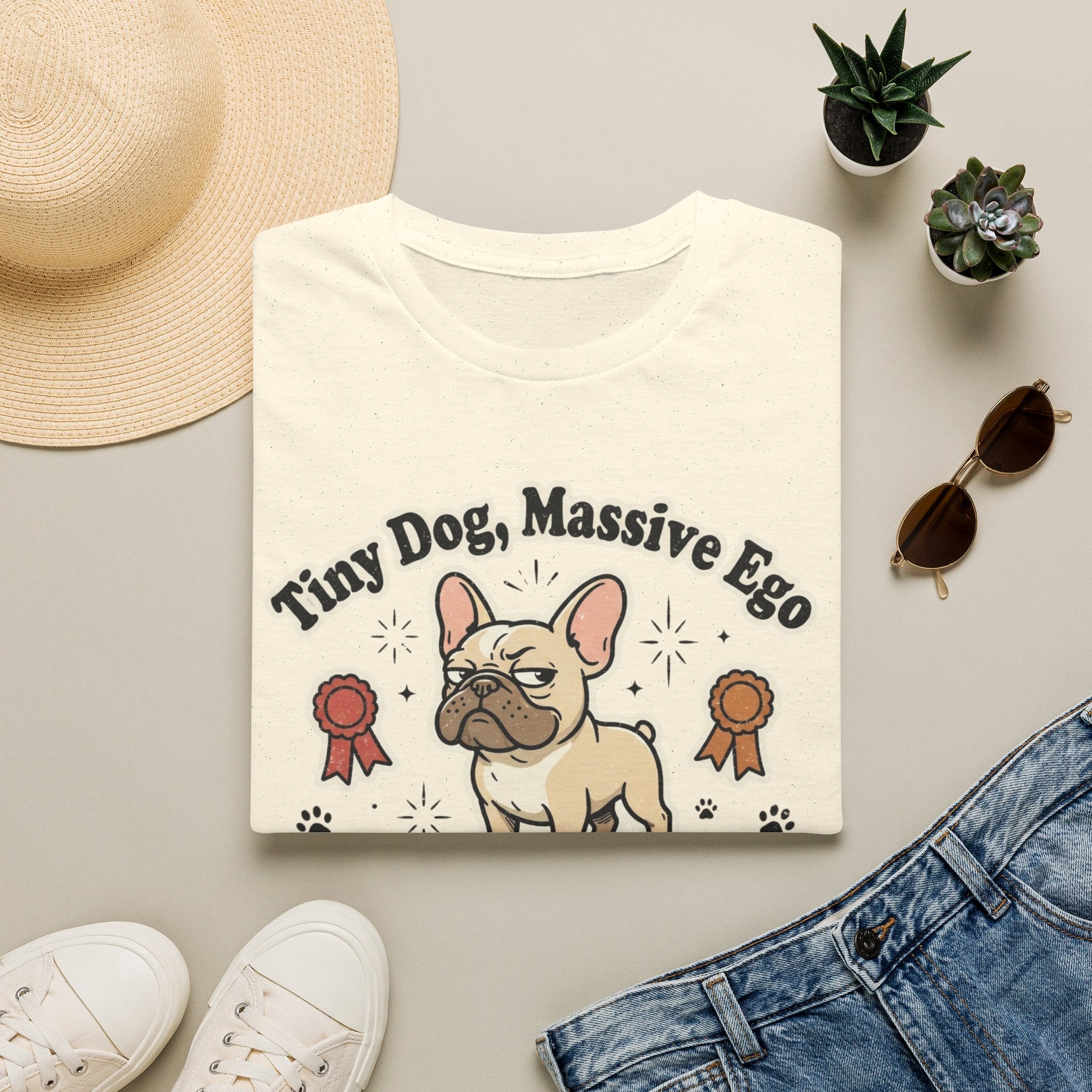'Tiny Dog Massive Ego' Graphic T-Shirt