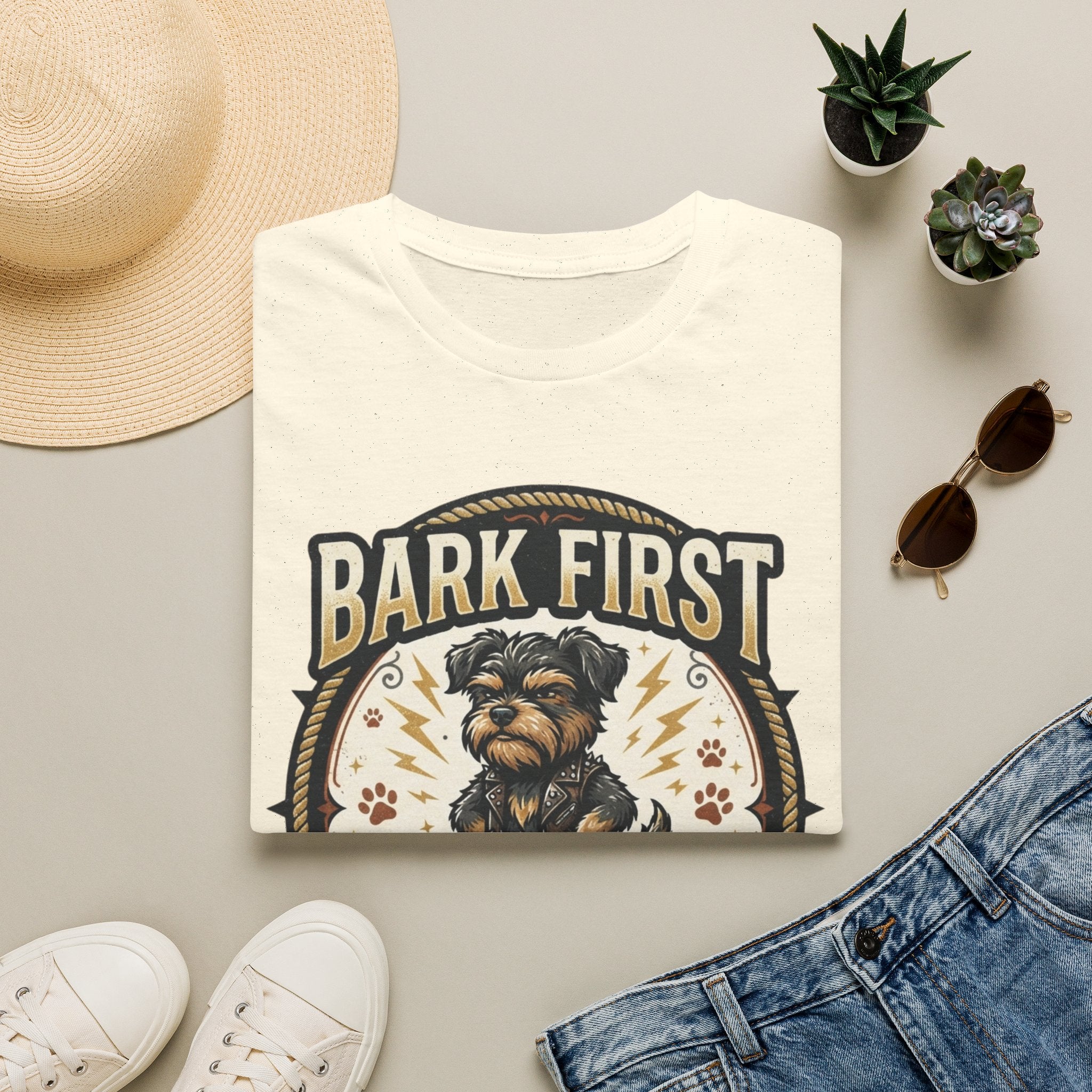 'Bark First Ask Question Later' Graphic T-Shirt