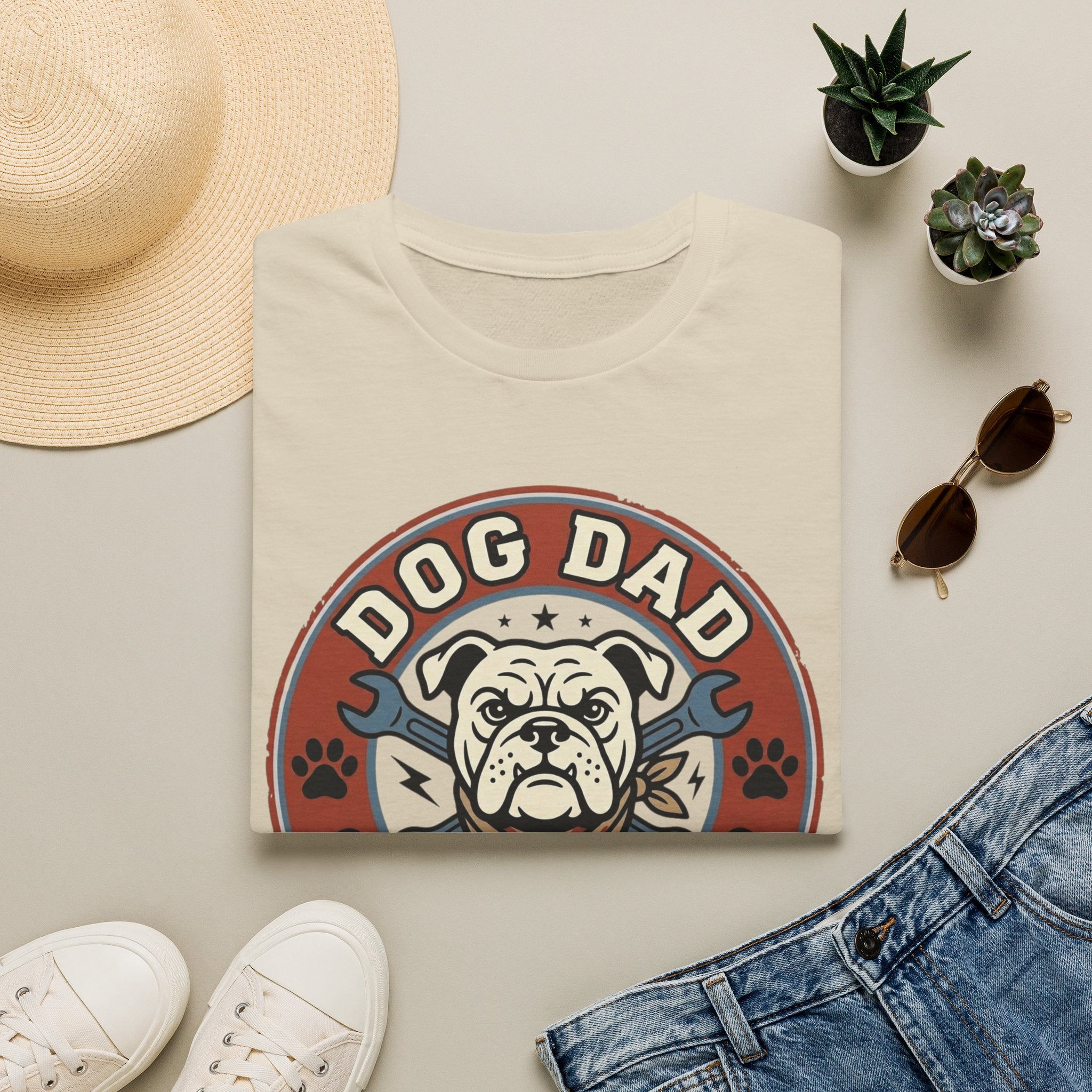 'Dog Dad Garage Club' Graphic T-shirts