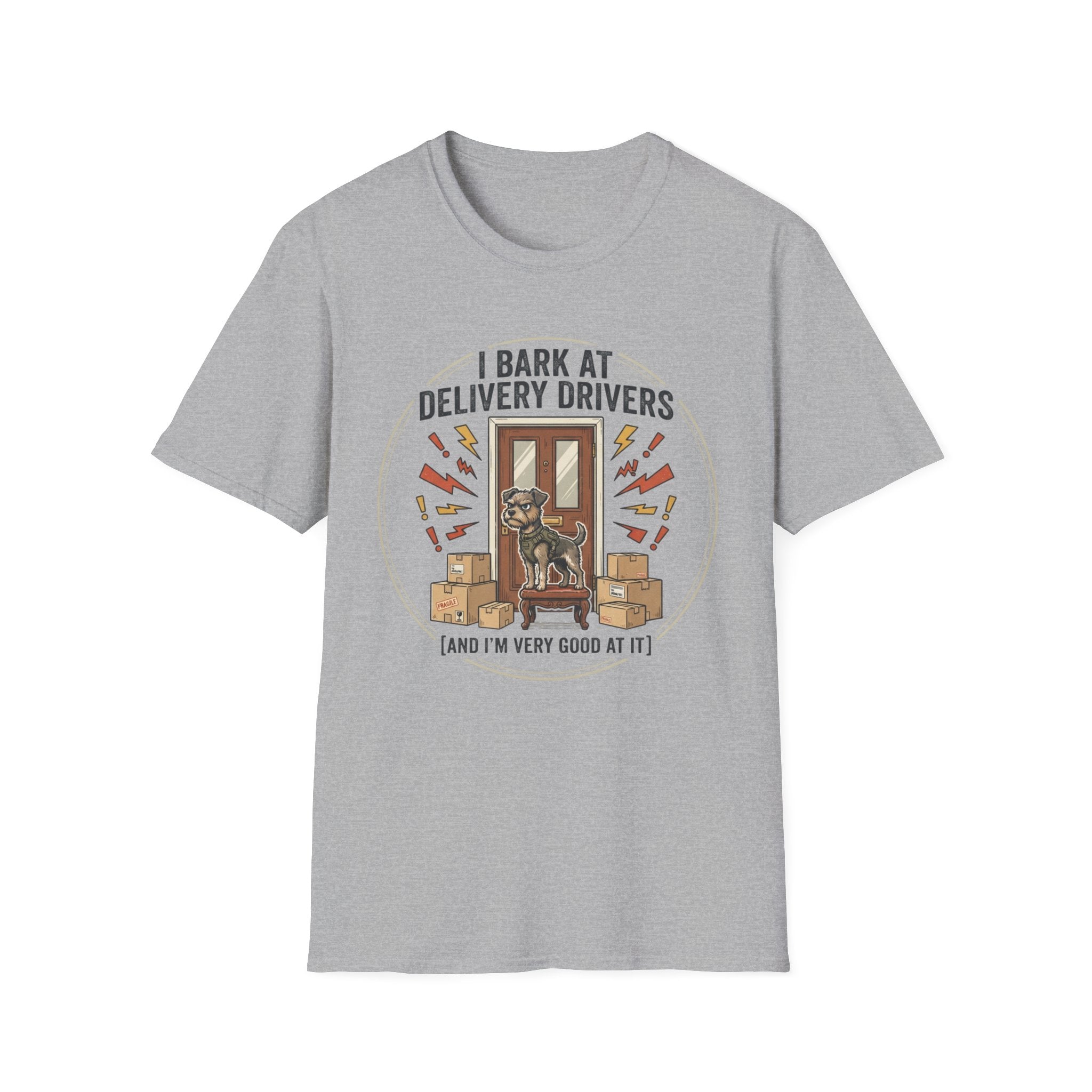 'I Bark At Delivery Drivers' Graphic T-Shirt