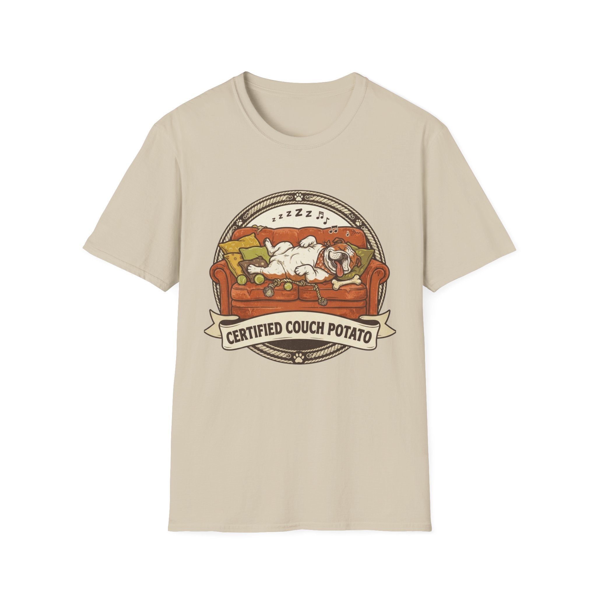 'Certified Couch Potato' Graphic T-Shirt