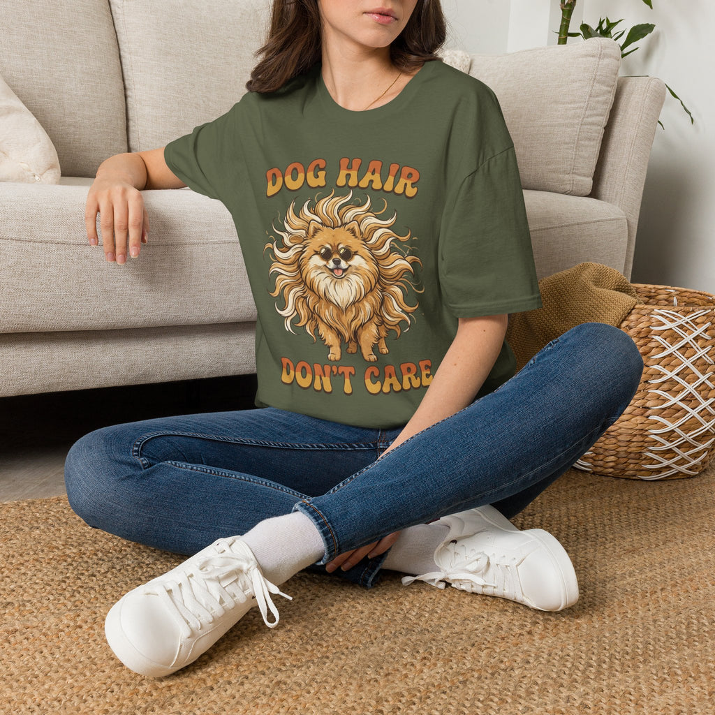 'Dog Hair Dont Care' Graphic T-Shirt