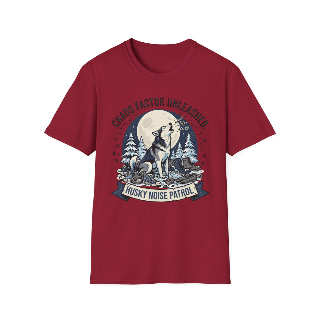 'Husky Noise Patrol' Graphic T-Shirt