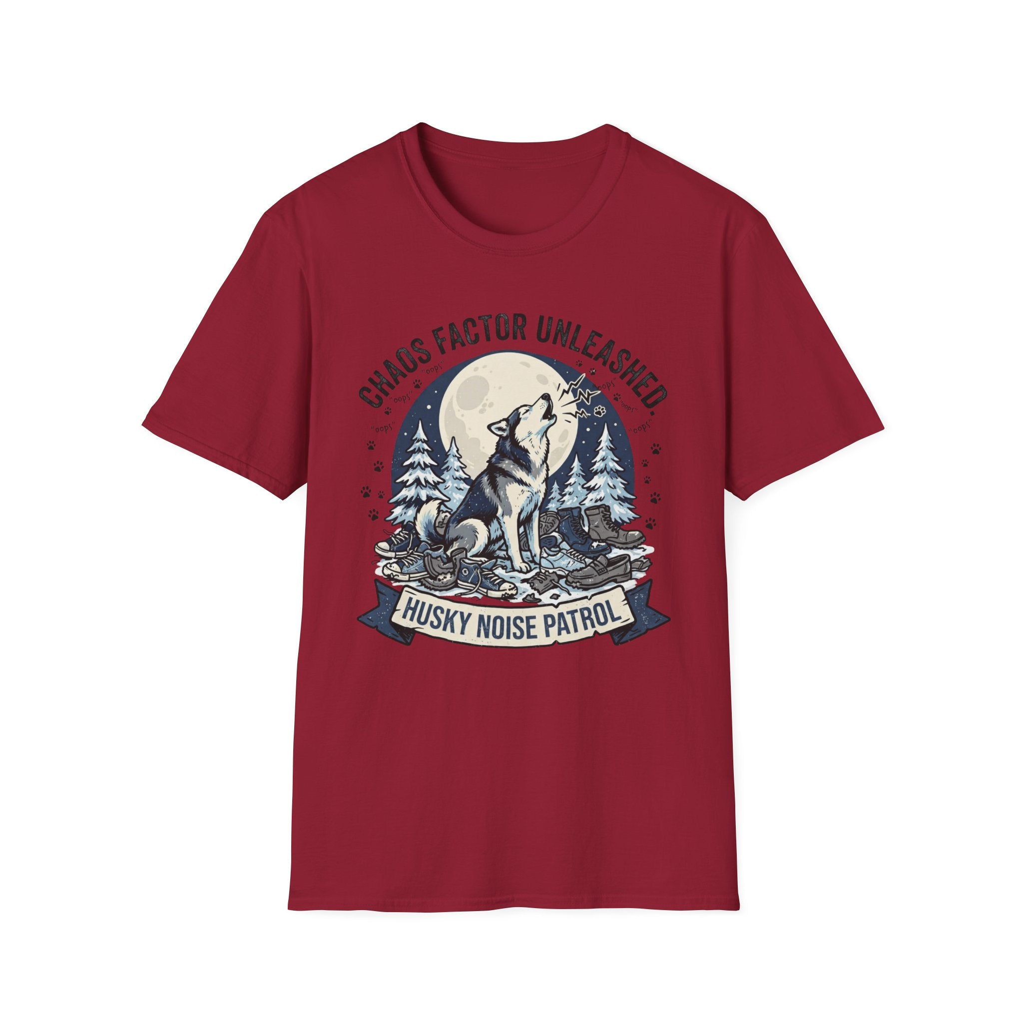 'Husky Noise Patrol' Graphic T-Shirt