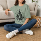 'Eat Sleep Pet Dog Repeat' Graphic T-Shirt