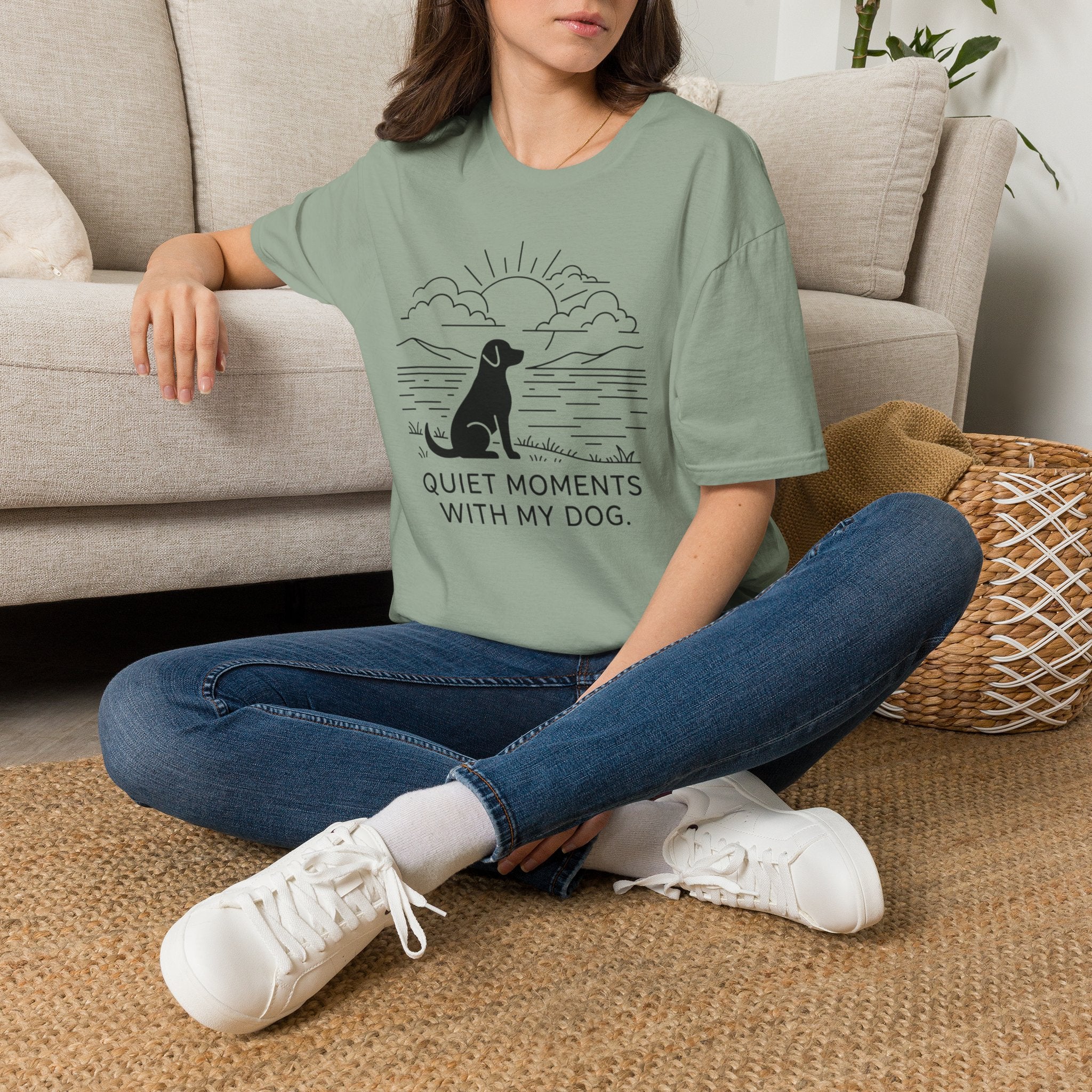 'Quiet Moments With My Dog' Graphic T-Shirt