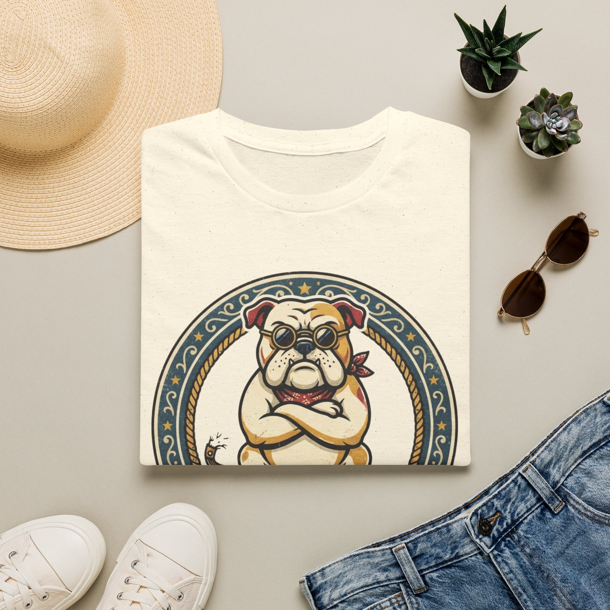 Bulldog 'I Do What I Want' Graphic T-Shirt
