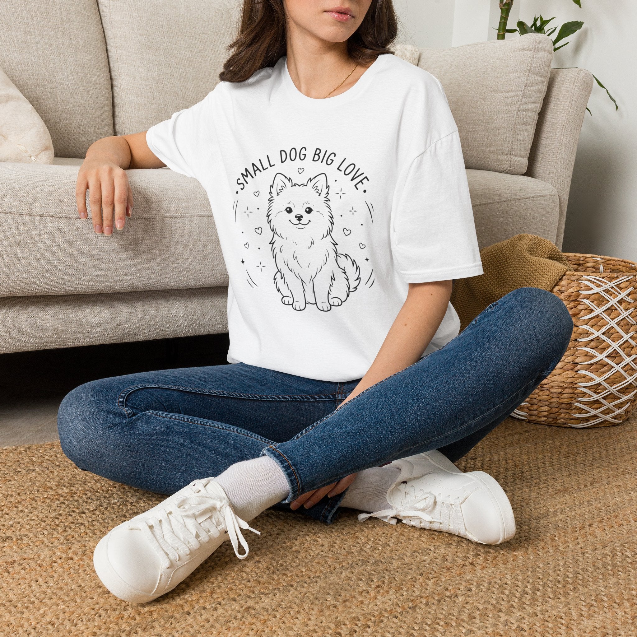 'Small Dog Big Love' Graphic T-Shirt