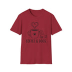 'Coffee & Dogs' Graphic T-Shirt