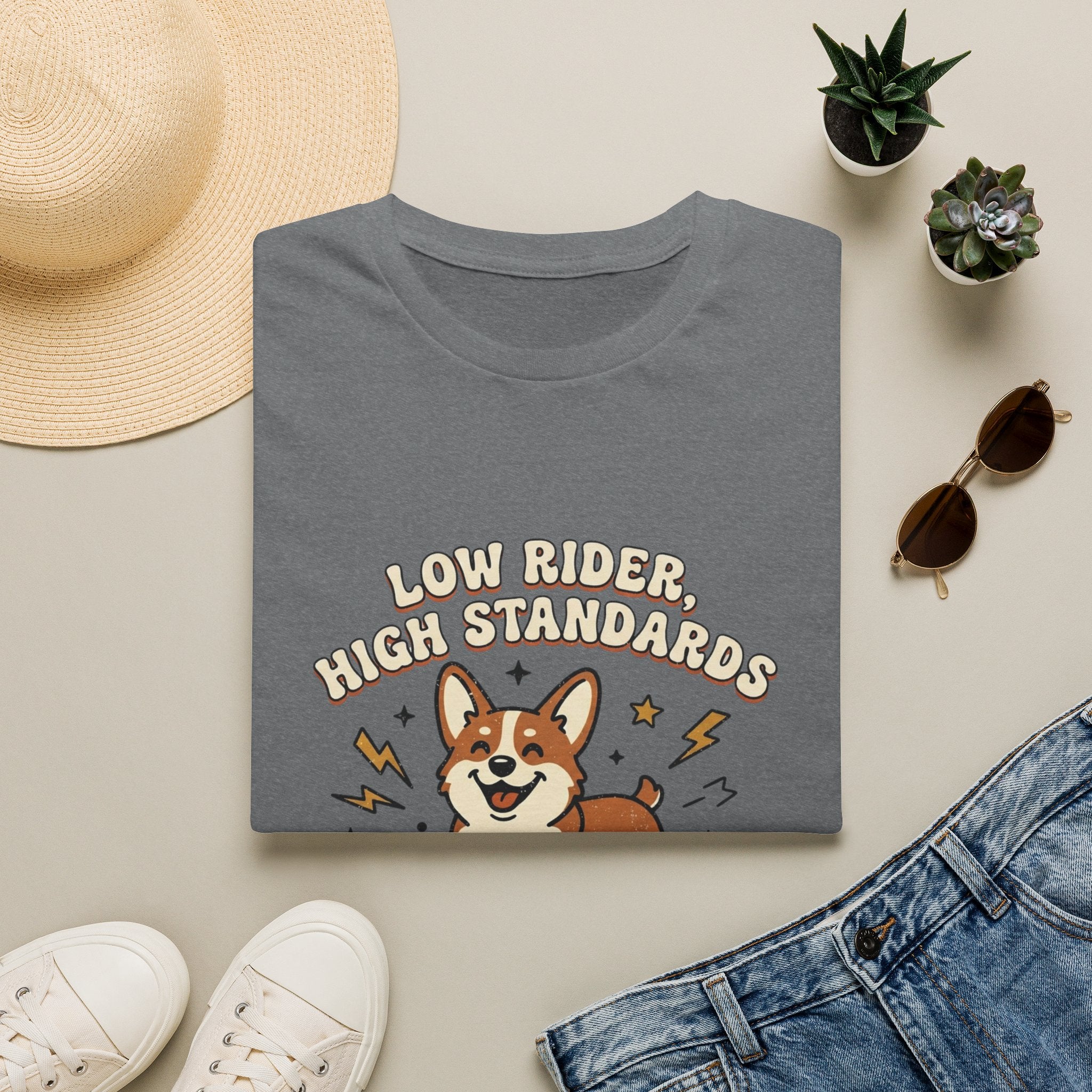'Low Rider, High Standards' Graphic T-Shirt