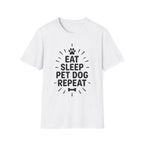 'Eat Sleep Pet Dog Repeat' Graphic T-Shirt