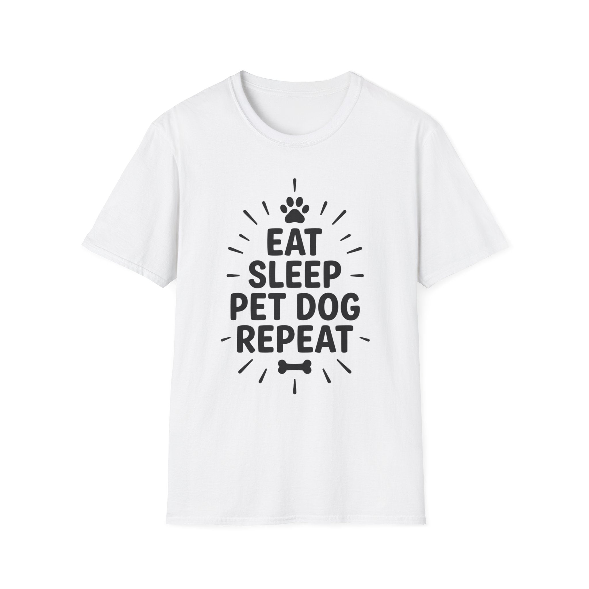 'Eat Sleep Pet Dog Repeat' Graphic T-Shirt