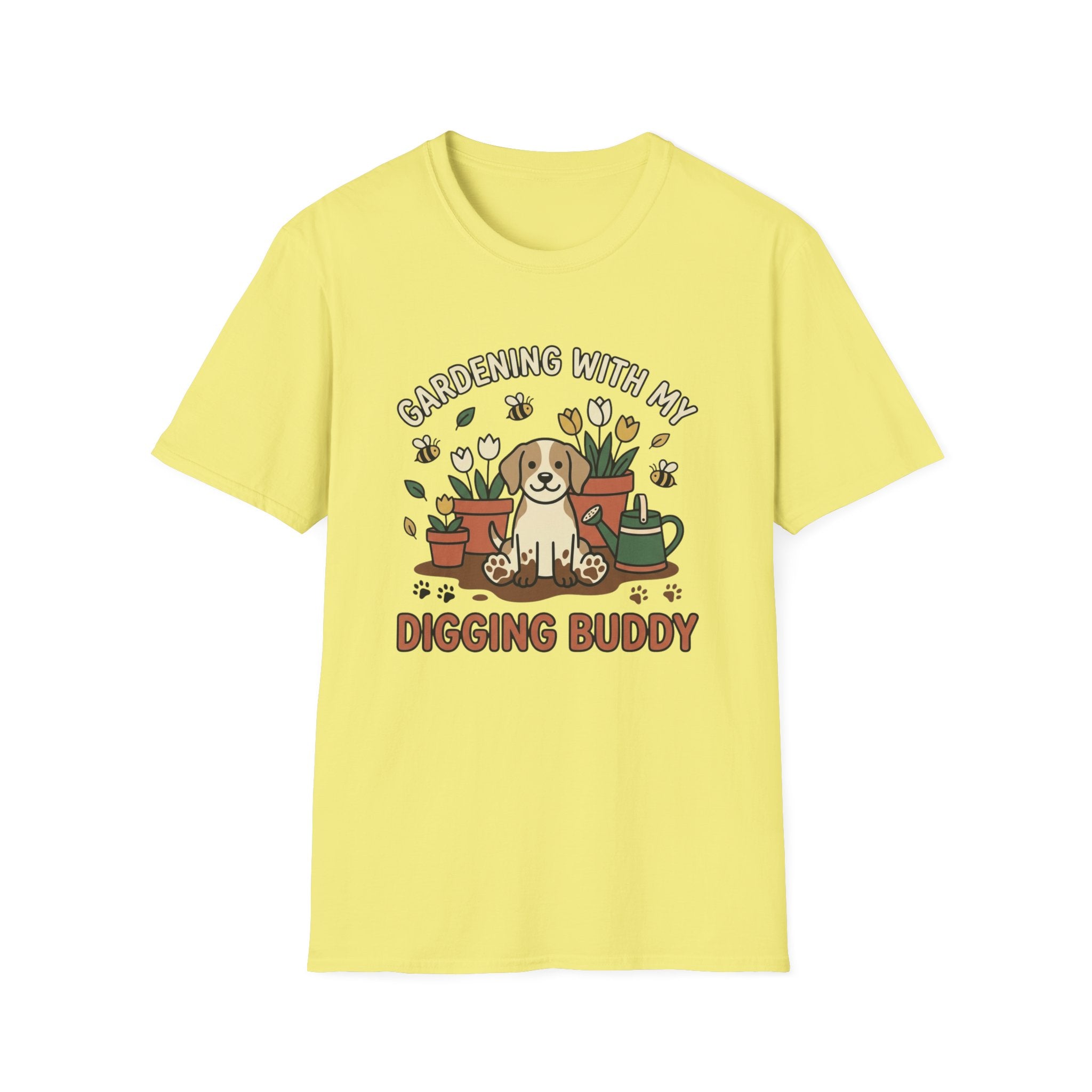 'Gardening With My Digging Buddy' Graphic T-Shirt