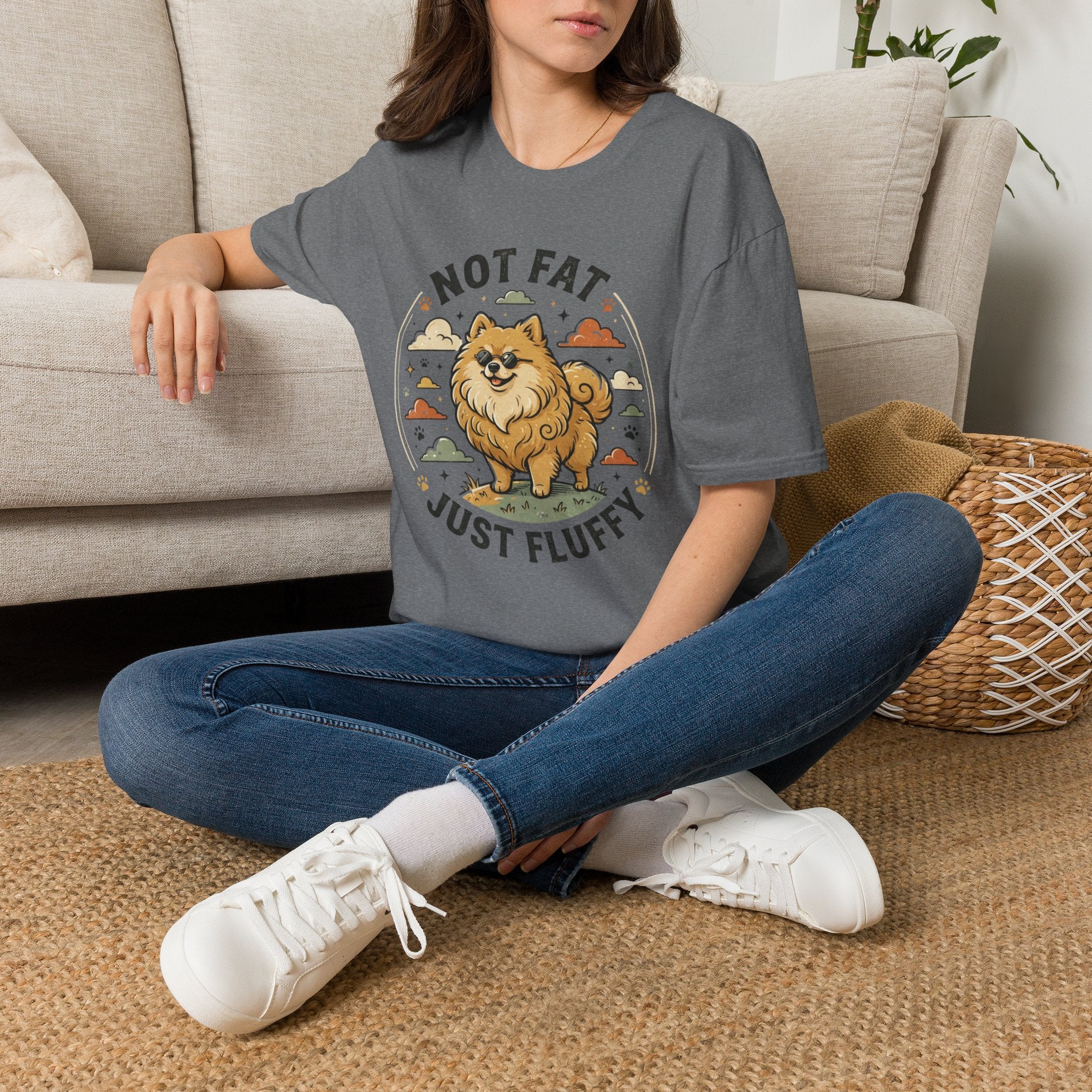 'Not Fat Just Fluffy' Graphic T-Shirt