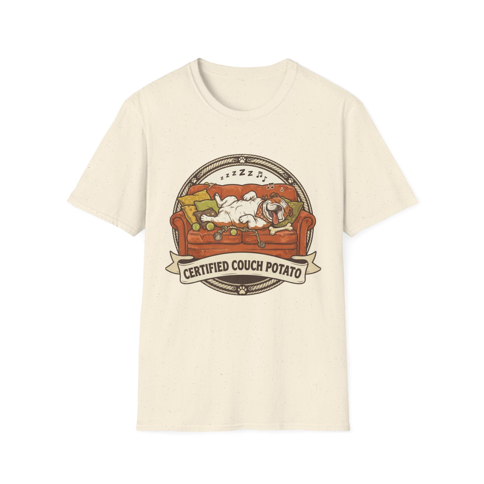 'Certified Couch Potato' Graphic T-Shirt