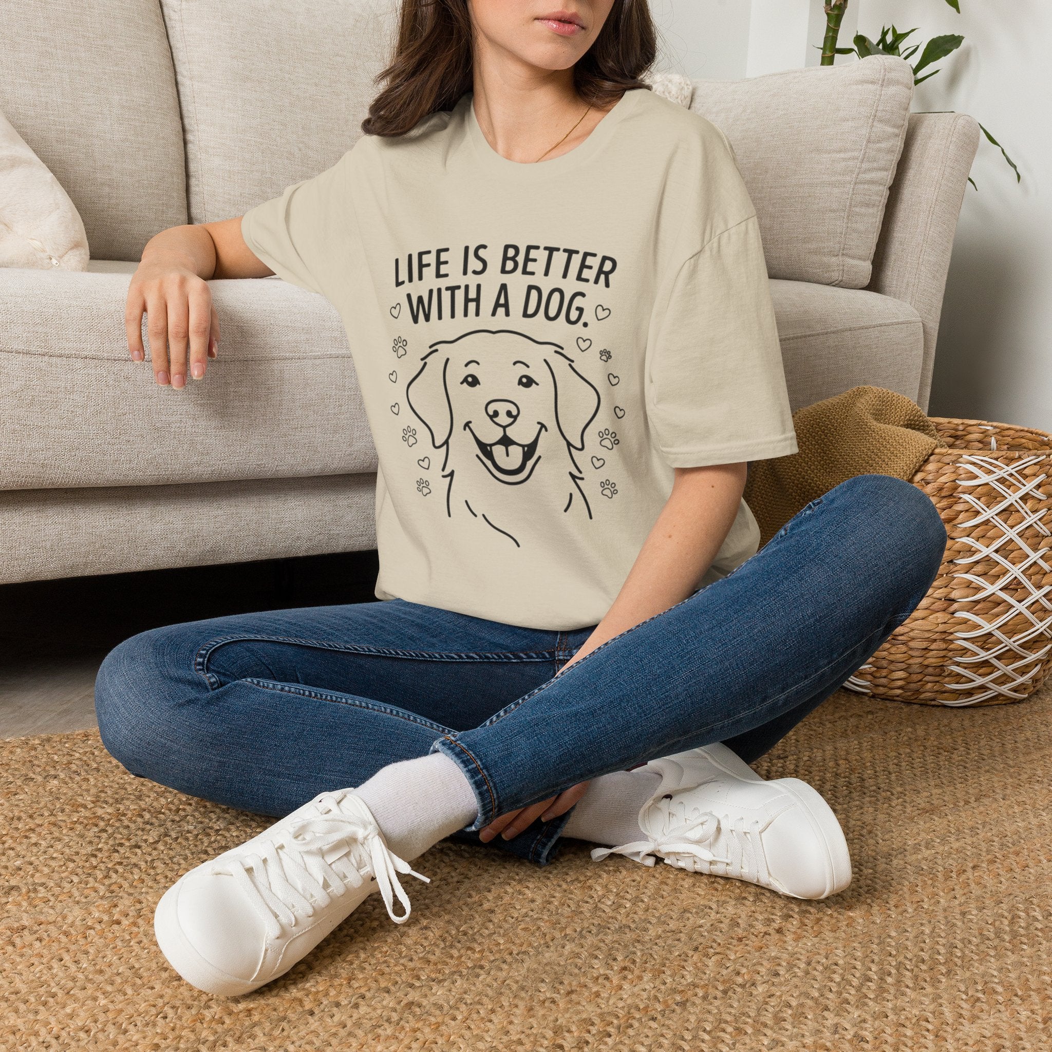 'Life Is Better With A Dog' Graphic T-Shirt