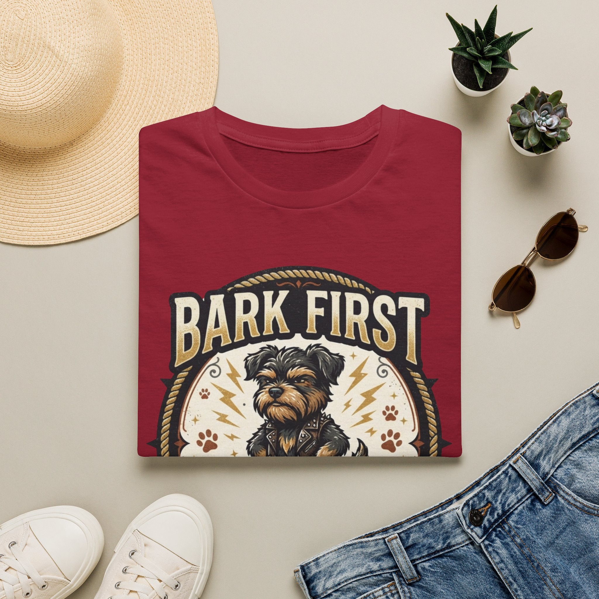 'Bark First Ask Question Later' Graphic T-Shirt