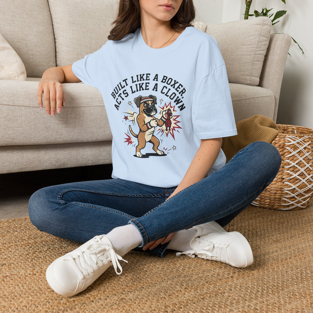 'Built Like A Boxer Acts Like A Clown' Graphic T-Shirt